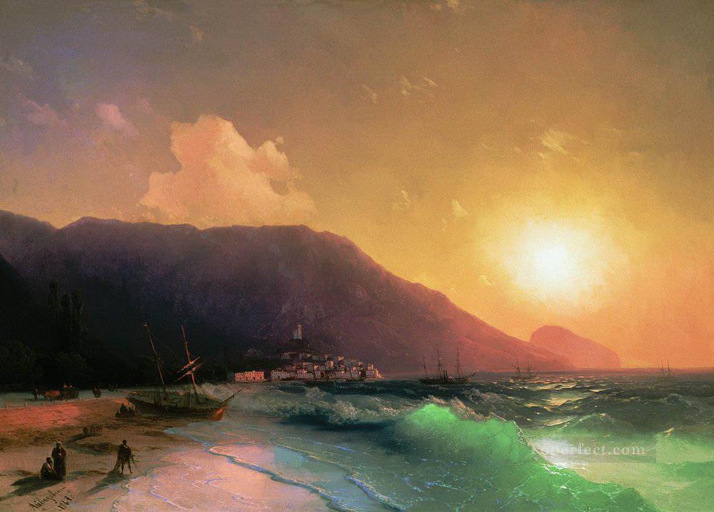 sea view 1867 Romantic Ivan Aivazovsky Russian Oil Paintings